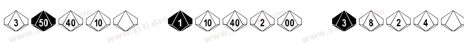 dPoly Block Dice字体转换